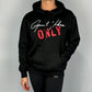 Product of Good Vibes ONLY Black Pull-Over Hoodie